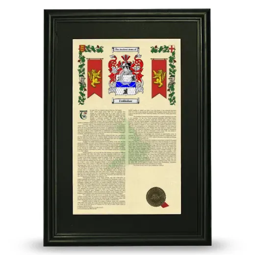 Frobishar Deluxe Armorial Framed - Black