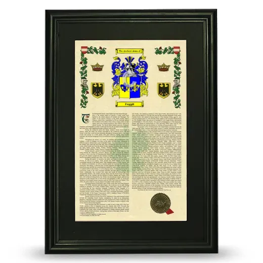 Fuggit Deluxe Armorial Framed - Black