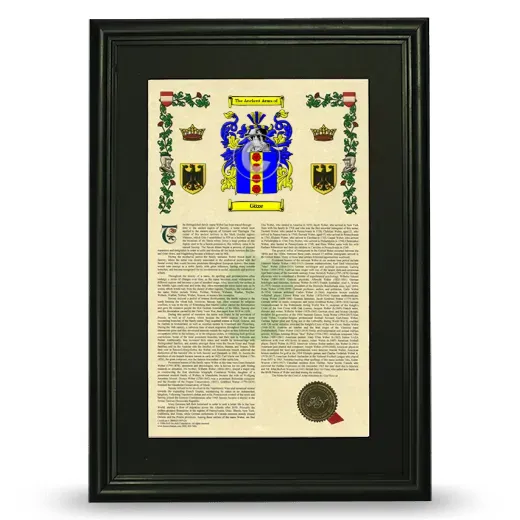 Göze Deluxe Armorial Framed - Black
