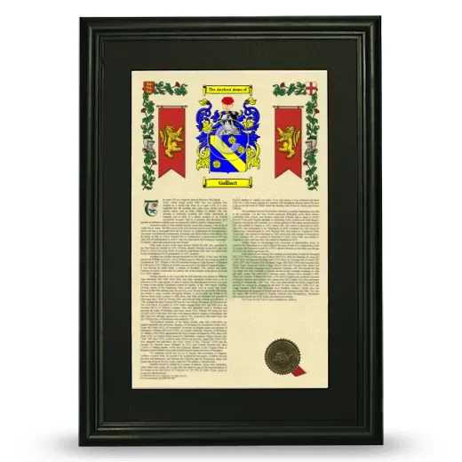 Galliart Deluxe Armorial Framed - Black