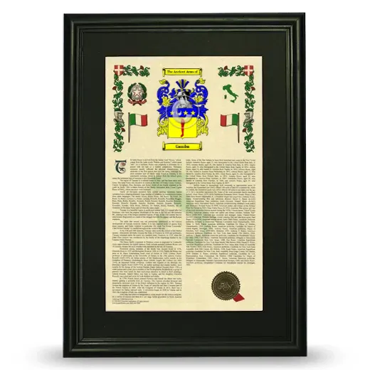 Gamba Deluxe Armorial Framed - Black