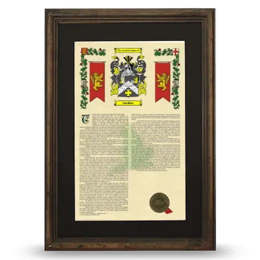 Gardner Deluxe Armorial Framed - Brown