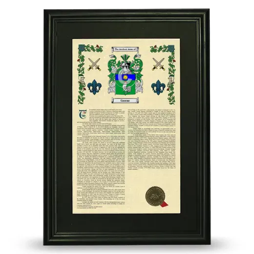 Gascar Deluxe Armorial Framed - Black