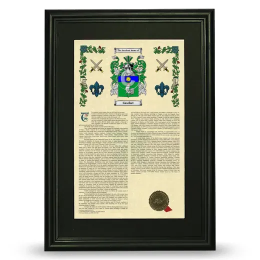Gaschet Deluxe Armorial Framed - Black