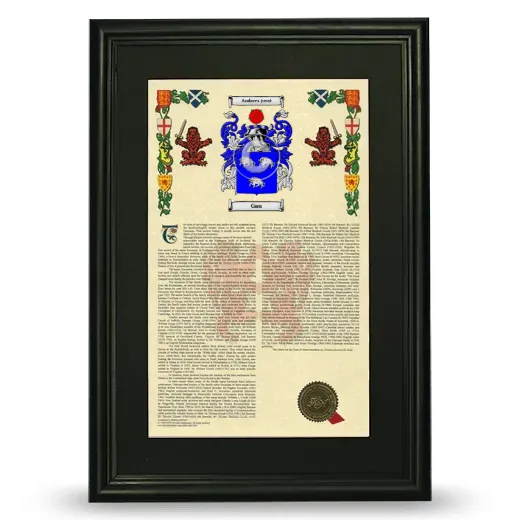 Gau Deluxe Armorial Framed - Black