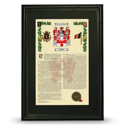 Geisert Deluxe Armorial Framed - Black