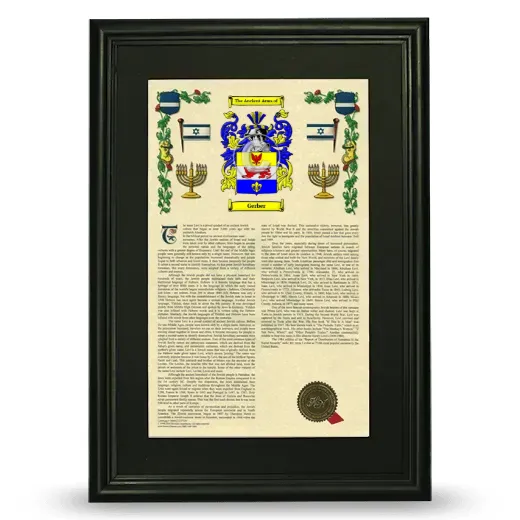 Gerber Deluxe Armorial Framed - Black