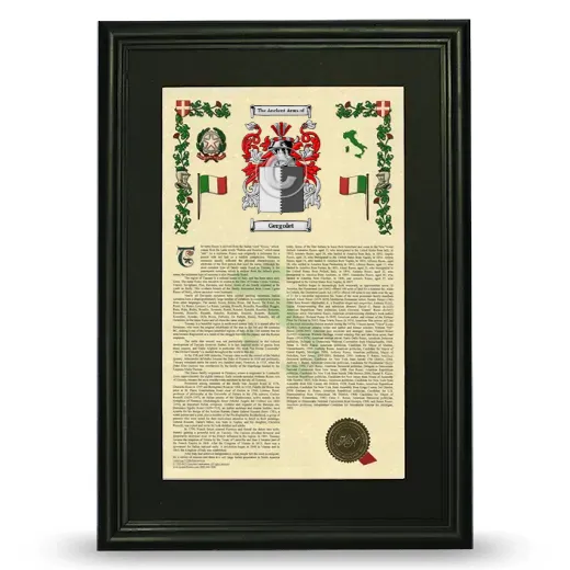 Gergolet Deluxe Armorial Framed - Black