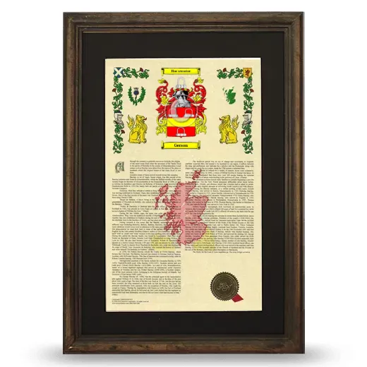 Gerson Deluxe Armorial Framed - Brown