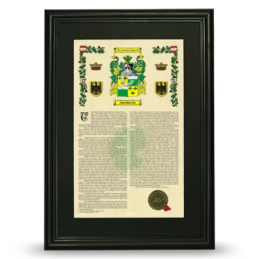 Giesebrecht Deluxe Armorial Framed - Black