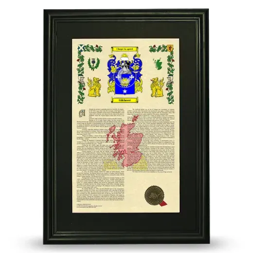 Gilchrest Deluxe Armorial Framed - Black