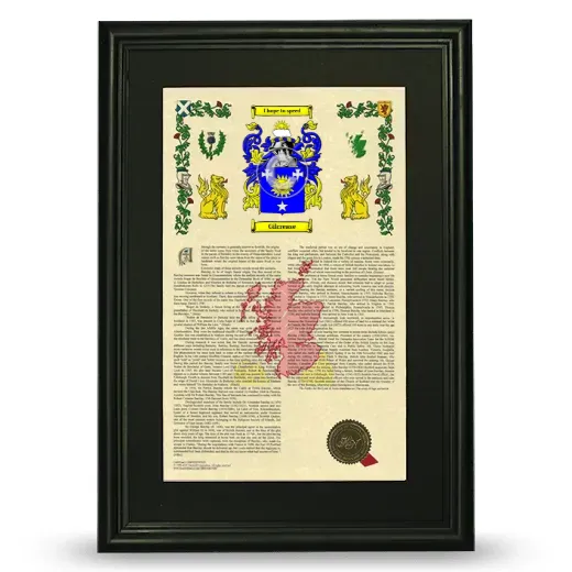 Gilcrease Deluxe Armorial Framed - Black