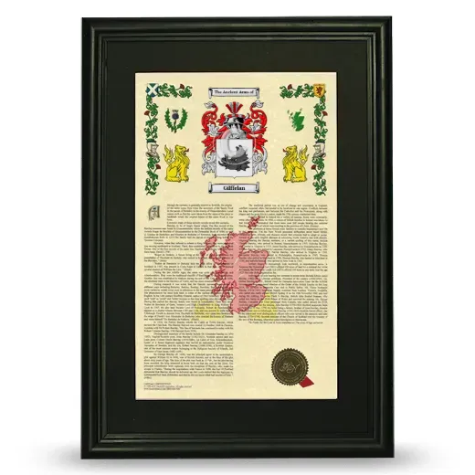 Gilffelan Deluxe Armorial Framed - Black