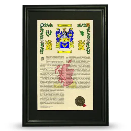 Gillivary Deluxe Armorial Framed - Black