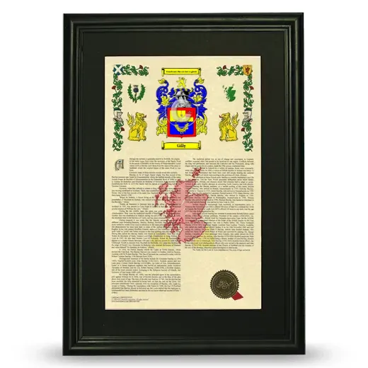 Gilly Deluxe Armorial Framed - Black