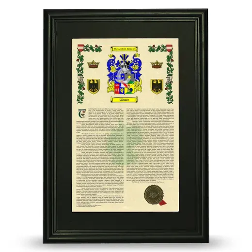 Giltner Deluxe Armorial Framed - Black