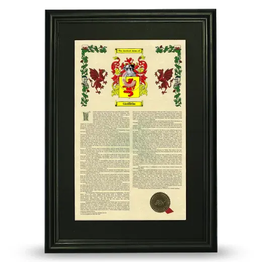 Giriffiths Deluxe Armorial Framed - Black