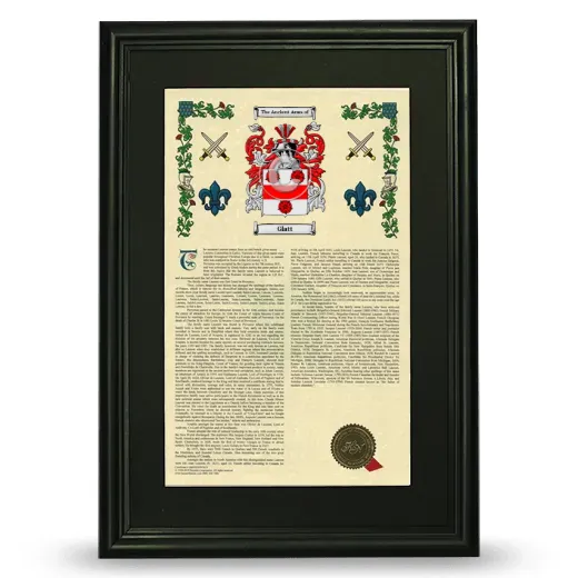 Glatt Deluxe Armorial Framed - Black