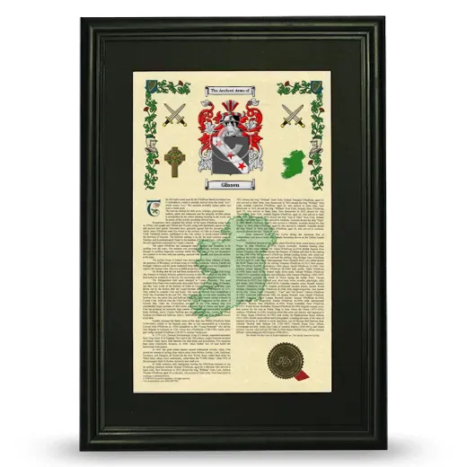 Glissen Deluxe Armorial Framed - Black