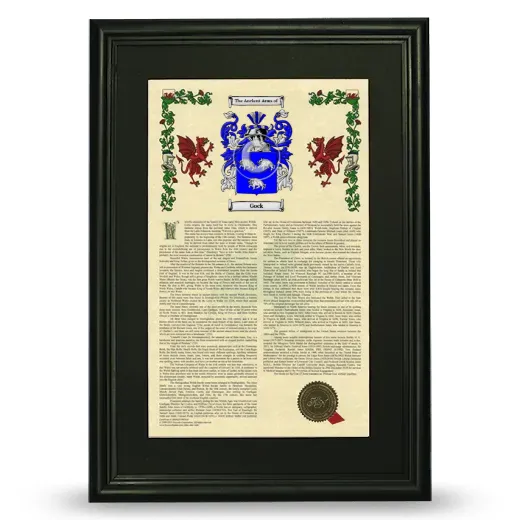 Gock Deluxe Armorial Framed - Black