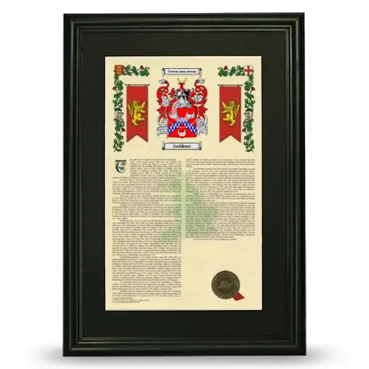 Goddeart Deluxe Armorial Framed - Black