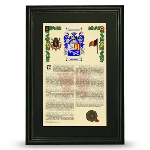 Goessens Deluxe Armorial Framed - Black