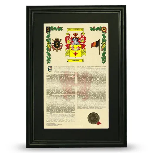 Goffinet Deluxe Armorial Framed - Black