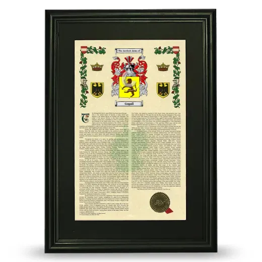 Gogall Deluxe Armorial Framed - Black