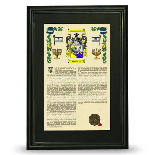 Goldbergh Deluxe Armorial Framed - Black