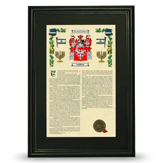 Goldston Deluxe Armorial Framed - Black