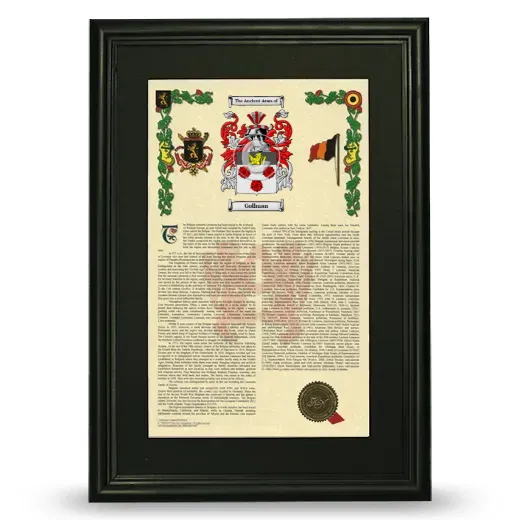 Gollman Deluxe Armorial Framed - Black