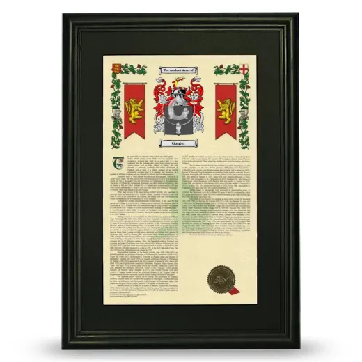 Gonter Deluxe Armorial Framed - Black