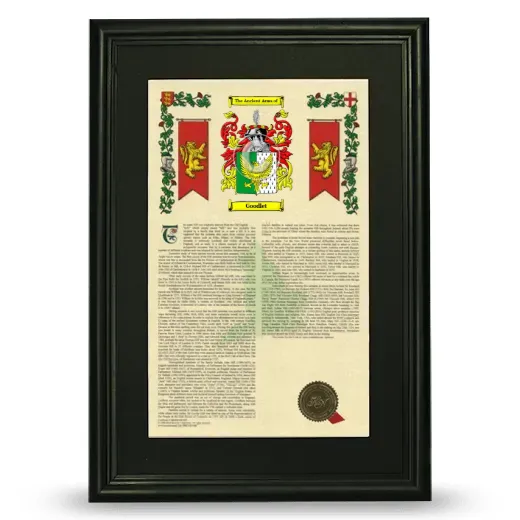 Goodlet Deluxe Armorial Framed - Black