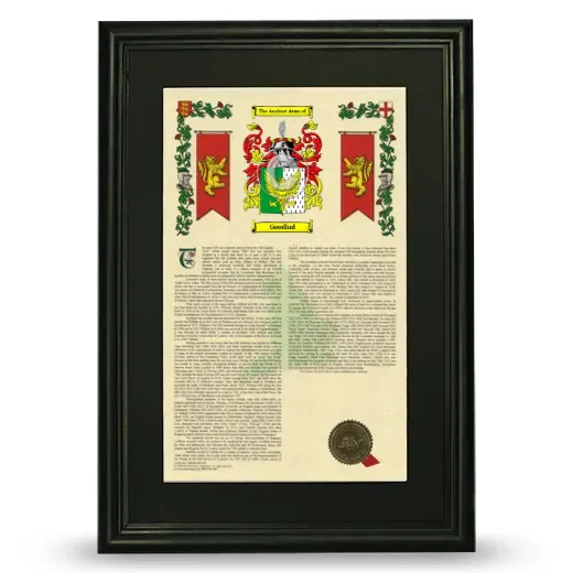 Goodlud Deluxe Armorial Framed - Black