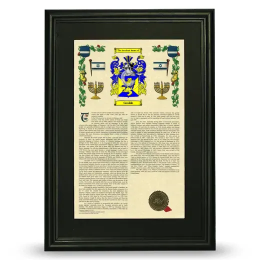 Goulde Deluxe Armorial Framed - Black