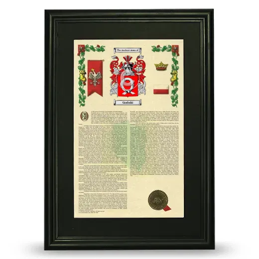 Grabski Deluxe Armorial Framed - Black