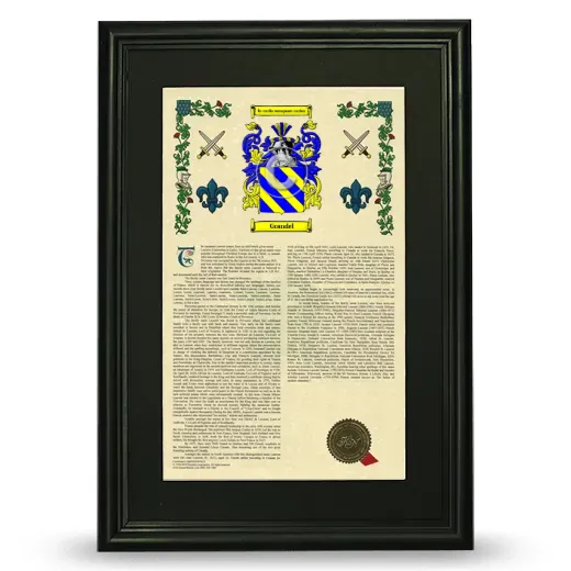 Grandel Deluxe Armorial Framed - Black