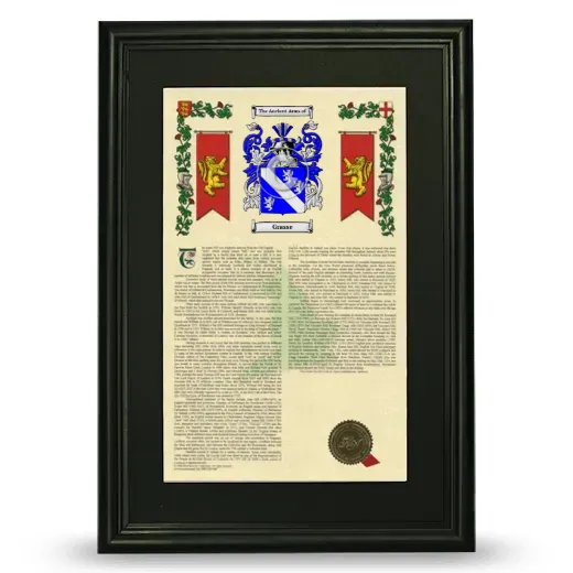 Grasse Deluxe Armorial Framed - Black