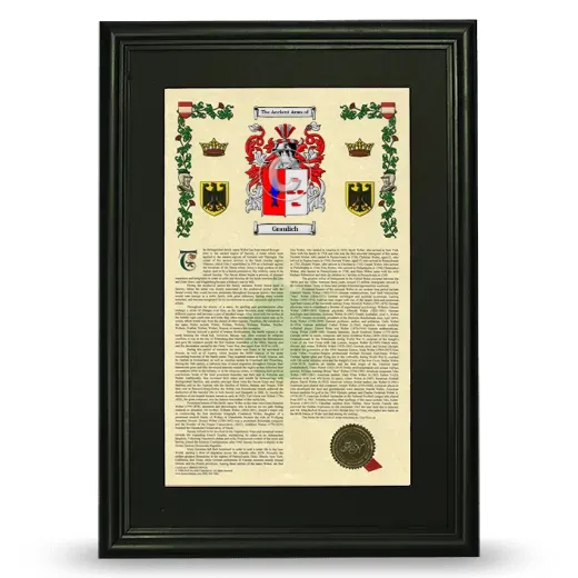 Graulich Deluxe Armorial Framed - Black