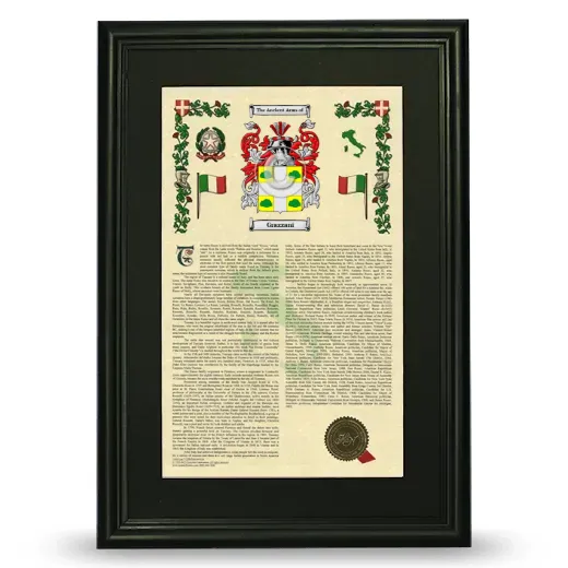 Grazzani Deluxe Armorial Framed - Black