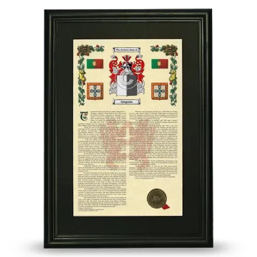 Gregorio Deluxe Armorial Framed - Black
