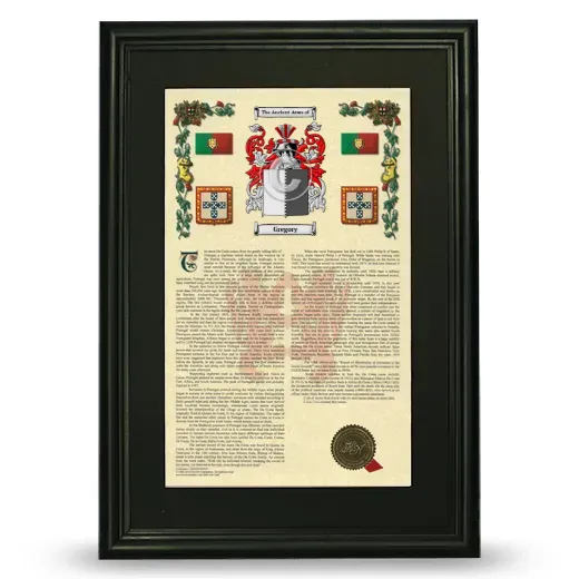 Gregory Deluxe Armorial Framed - Black