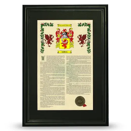 Griffetts Deluxe Armorial Framed - Black