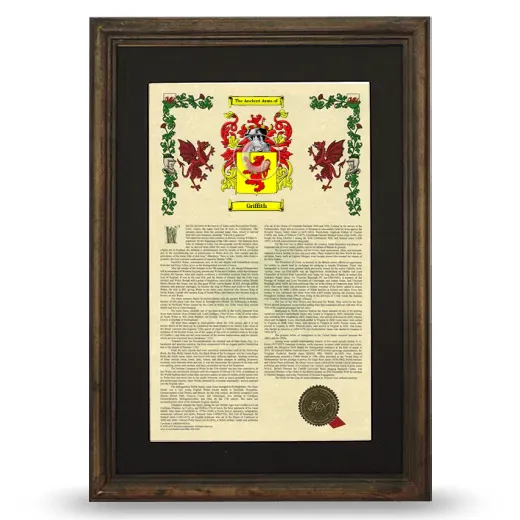 Griffith Deluxe Armorial Framed - Brown