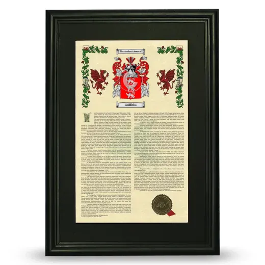Griffiths Deluxe Armorial Framed - Black