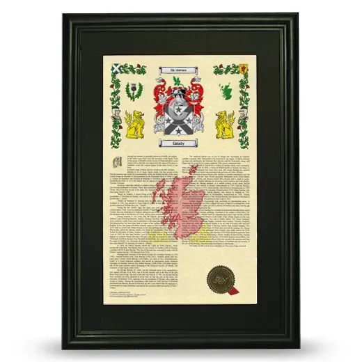Gristy Deluxe Armorial Framed - Black