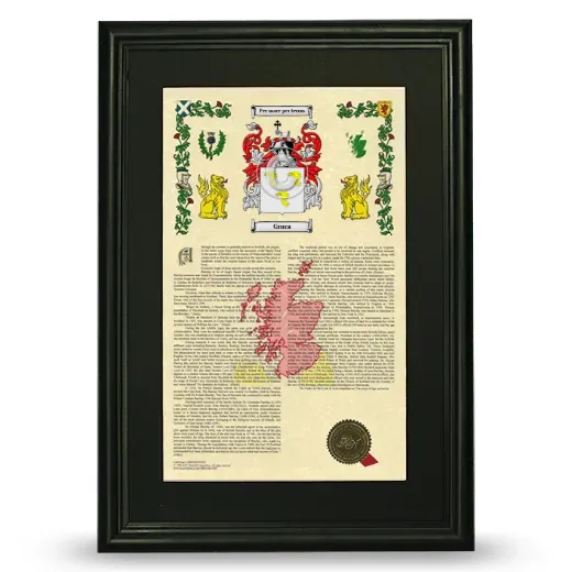 Gruca Deluxe Armorial Framed - Black