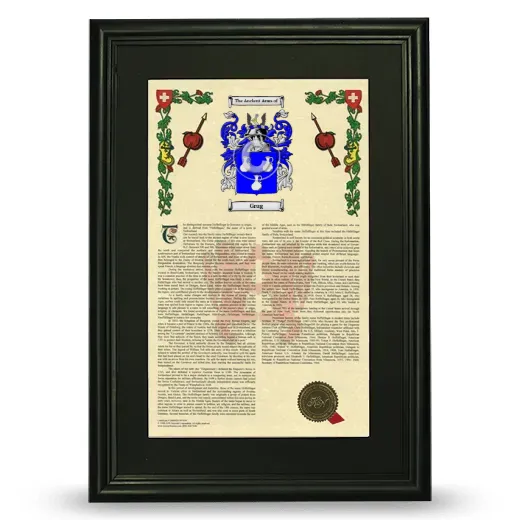 Grug Deluxe Armorial Framed - Black
