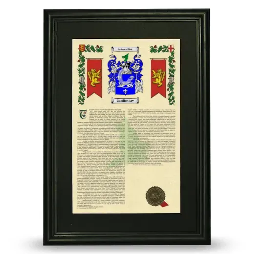 Gueilforthay Deluxe Armorial Framed - Black