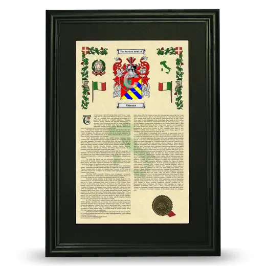 Guerra Deluxe Armorial Framed - Black